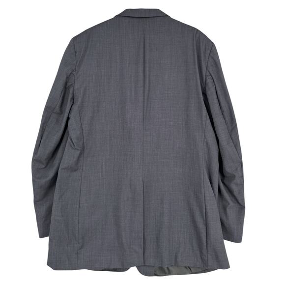 Jos‎ A Bank Blue 2 Button Notched Lapel Wool Classic Blazer Jacket Size 46L - Picture 2 of 11